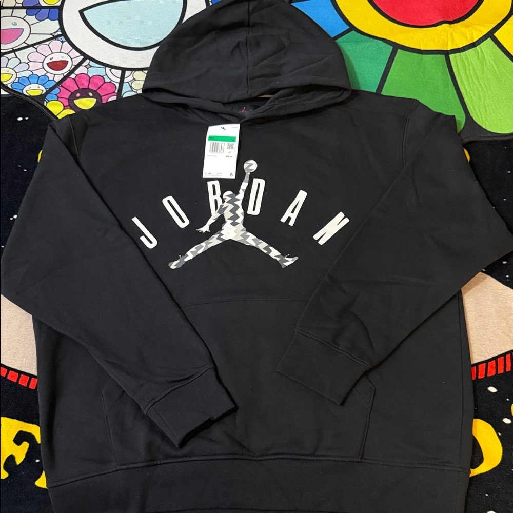 Jordan Black Hoodie with Jumpman Logo